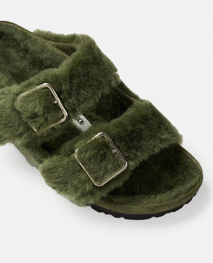 Birkenstock 1774 SANDALI ARIZONA SHEARLING BIG BUCKLE VERDI DA DONNA BIRKENSTOCK 1774 Affare Del Giorno