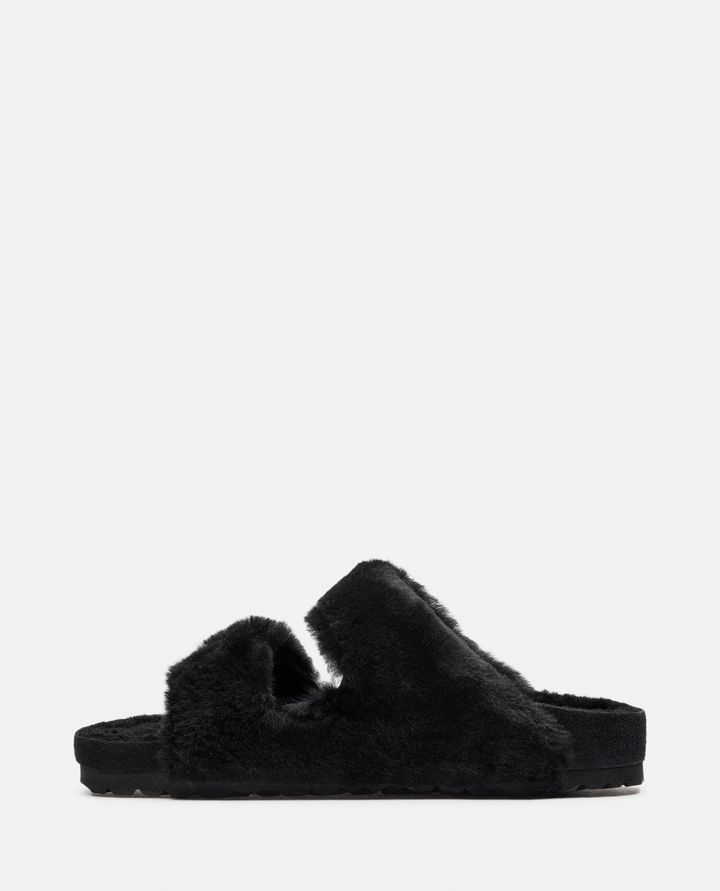 Birkenstock 1774 SANDALI ARIZONA SHEARLING BIG BUCKLE NERI DA DONNA BIRKENSTOCK 1774 Sottocosto