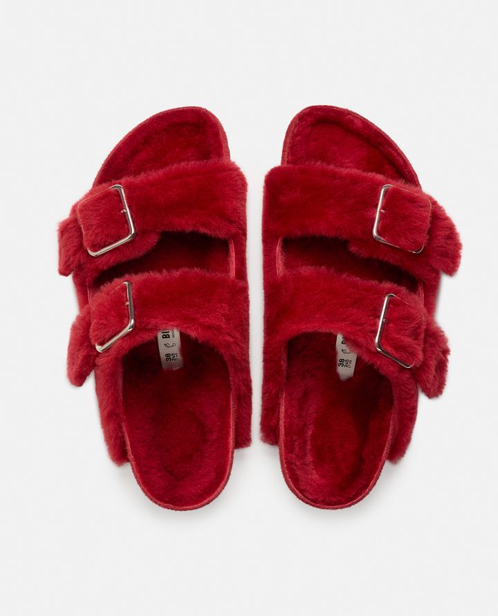 Birkenstock 1774 SANDALI ARIZONA SHEARLING BIG BUCKLE ROSSI DA DONNA - BIRKENSTOCK 1774 Convenienza