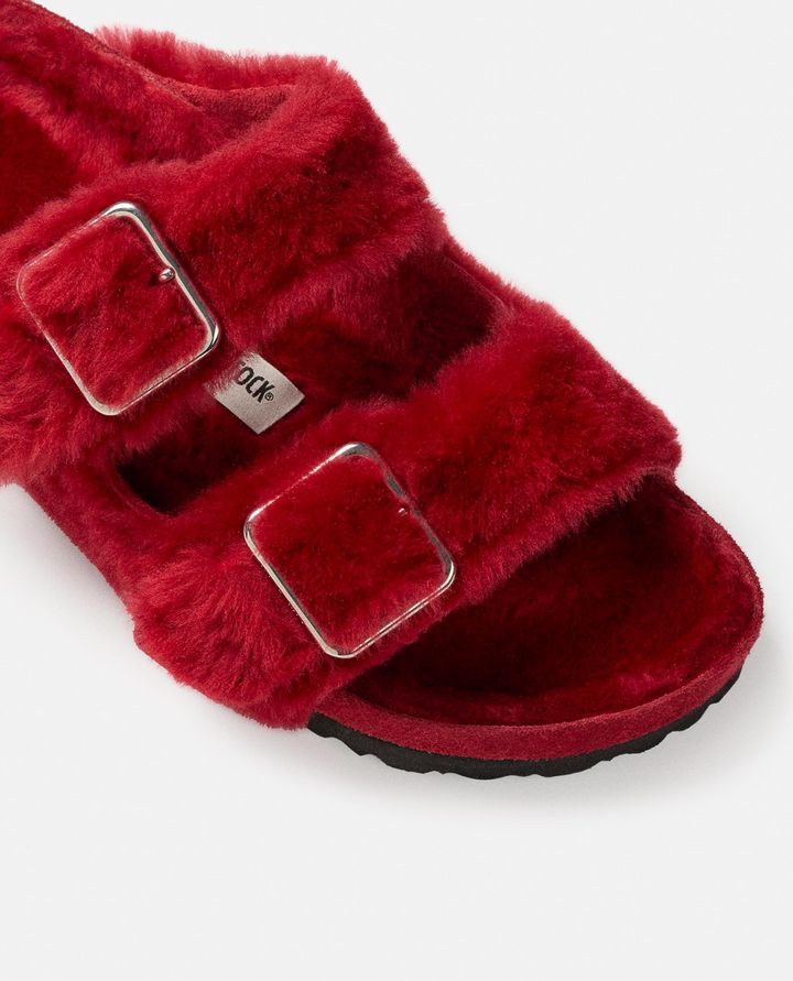 Birkenstock 1774 SANDALI ARIZONA SHEARLING BIG BUCKLE ROSSI DA DONNA - BIRKENSTOCK 1774 Convenienza