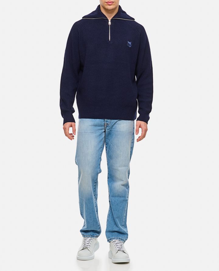 Maison Kitsuné MAGLIONE CON PATCH VOLPE Prezzo Ridotto
