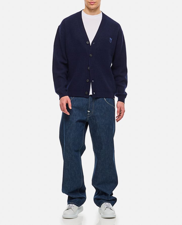 Maison Kitsuné CARDIGAN CON PATCH VOLPE Sottocosto