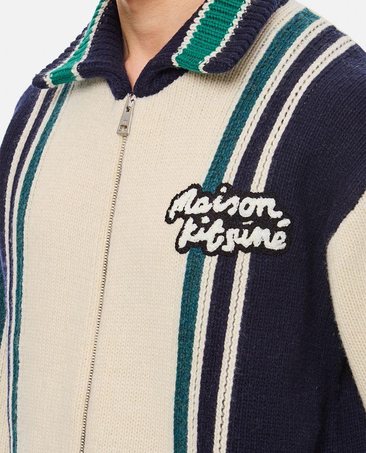 Maison Kitsuné BOMBER COLLEGE IN MAGLIA Sconto