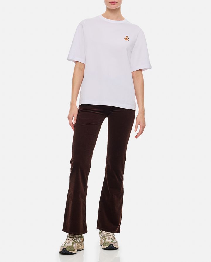 Maison Kitsuné T-SHIRT CON PATCH VOLPE Offerta speciale della fabbrica