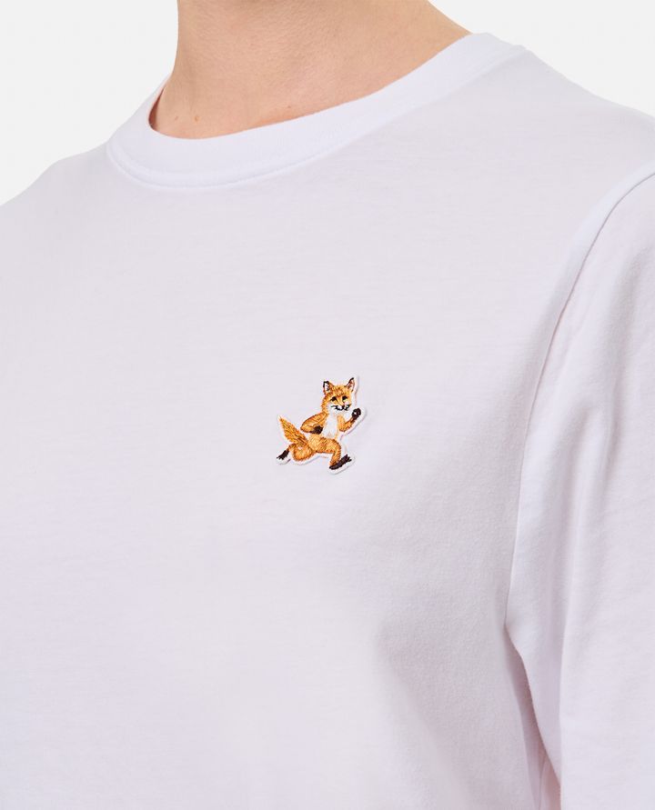 Maison Kitsuné T-SHIRT CON PATCH VOLPE Offerta speciale della fabbrica