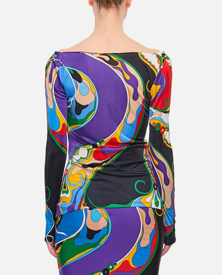 Emilio Pucci MAGLIA A MANICHE LUNGHE MULTICOLOR Discount Store per i nuovi prodotti