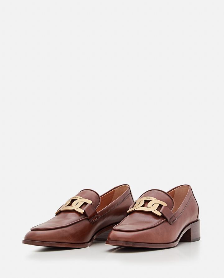 Tod's 35MM LEATHER LOAFERS 50% di sconto per tempo limitato