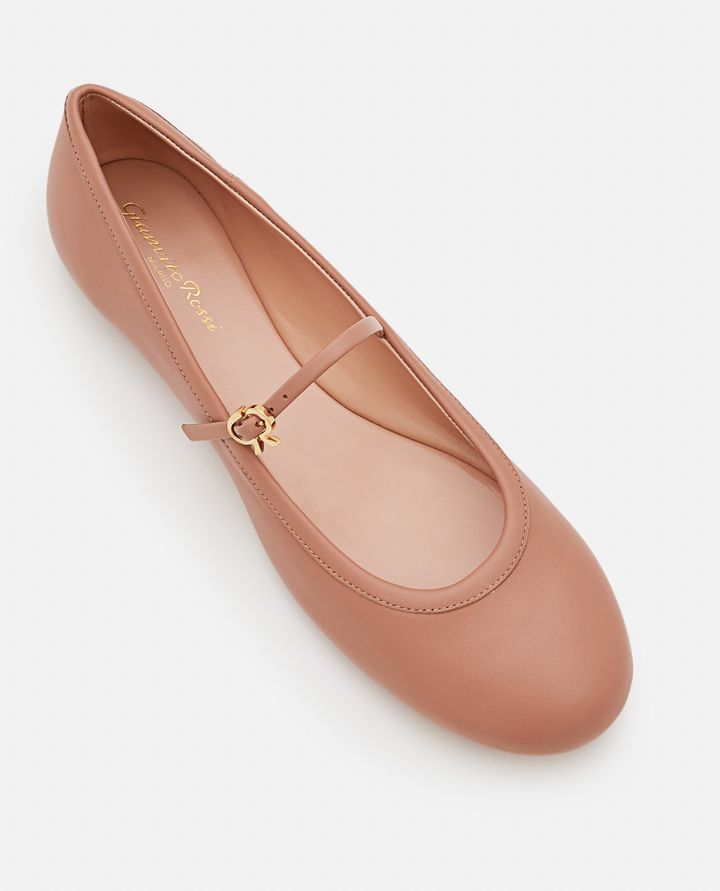 Gianvito Rossi LEATHER BALLET FLAT Sconti questo mese