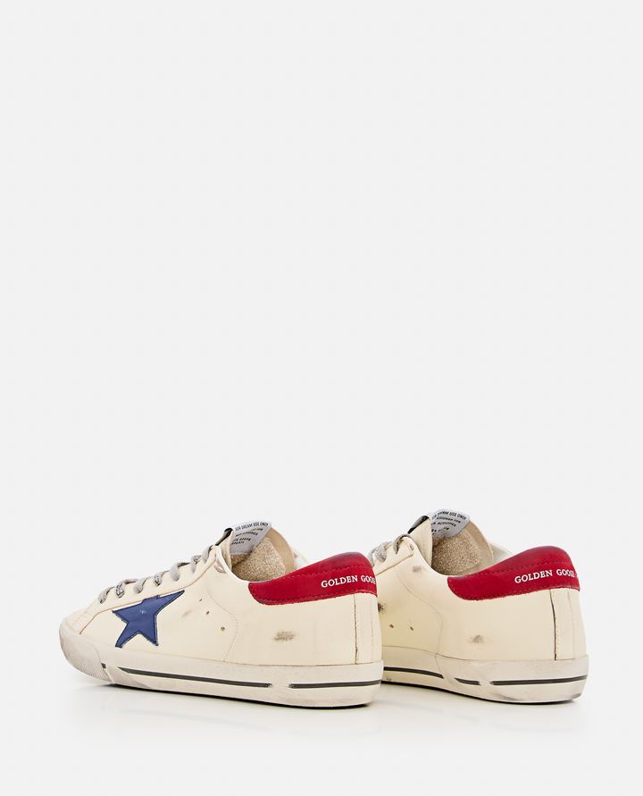 Golden Goose SNEAKERS SUPER STAR PANNA CON STELLA BLU DA UOMO - GOLDEN GOOSE Qualità