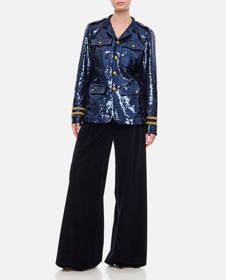 Max Mara GILLY PANTALONI AMPI IN VELLUTO Presa