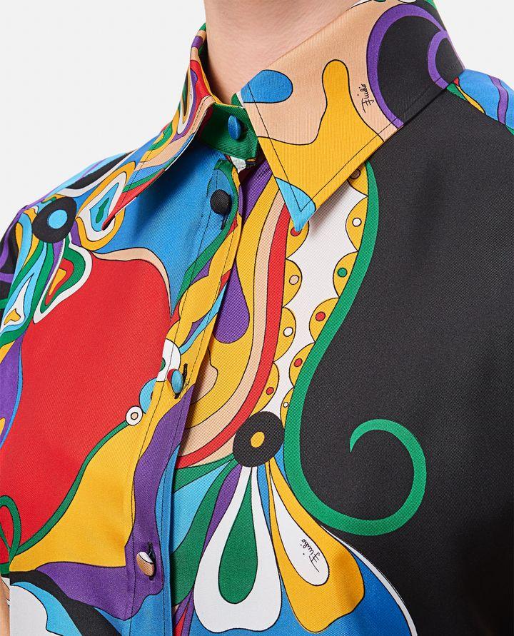 Emilio Pucci CAMICIA IN SETA MULTICOLORE Sconto
