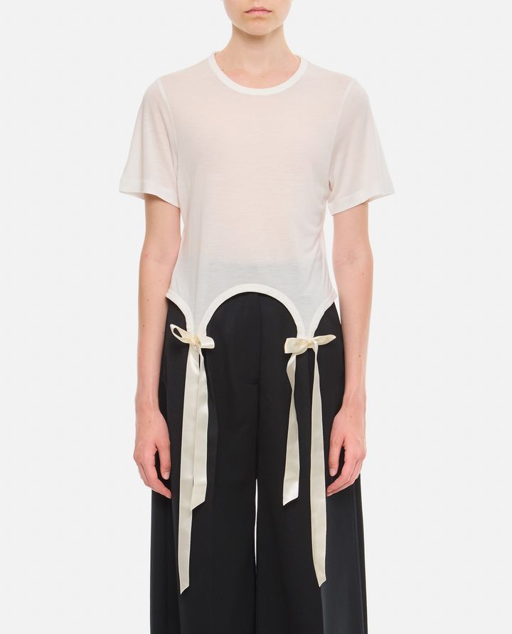 Simone Rocha T-SHIRT CON FIOCCHI Officina