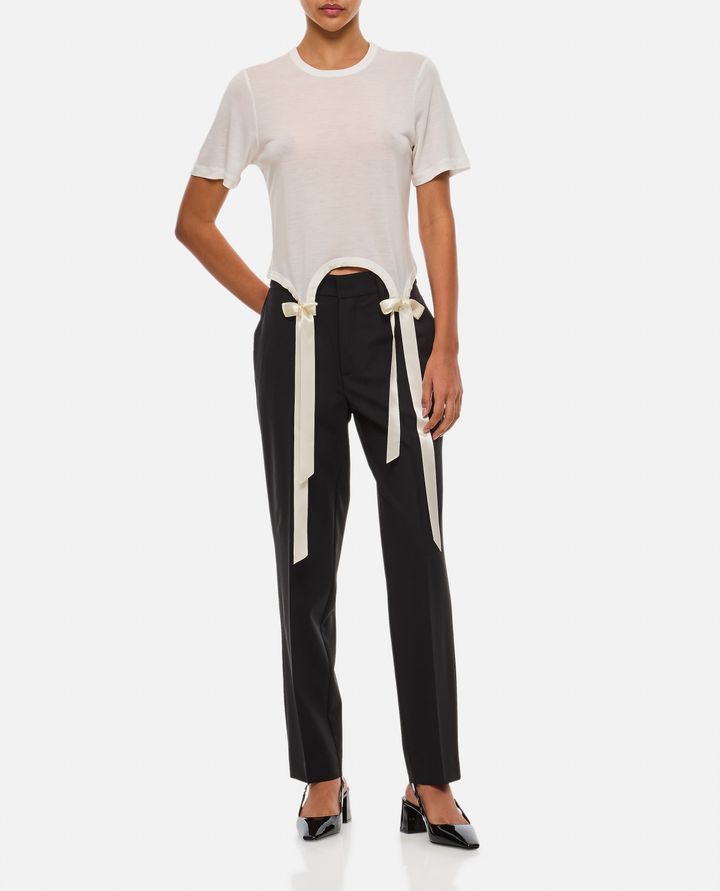 Simone Rocha T-SHIRT CON FIOCCHI Officina