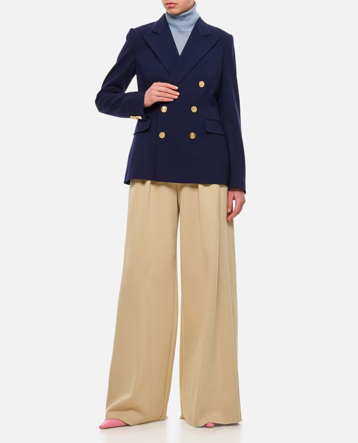 Ralph Lauren Collection GIACCA DOPPIOPETTO IN GABARDINA DI LANA CAMDEN Black Friday Prezzi