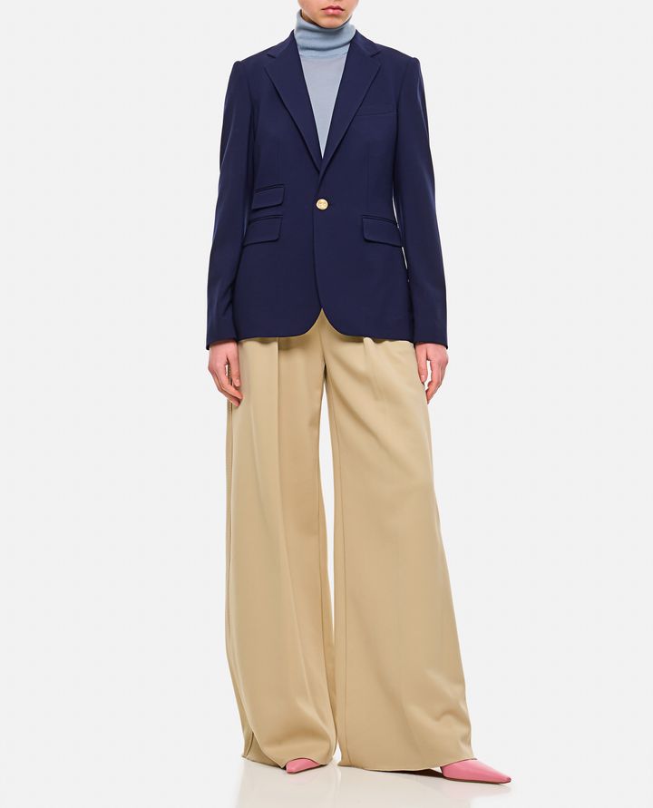Ralph Lauren Collection GIACCA MONOPETTO IN GABARDINA DI LANA CAMDEN In vendita