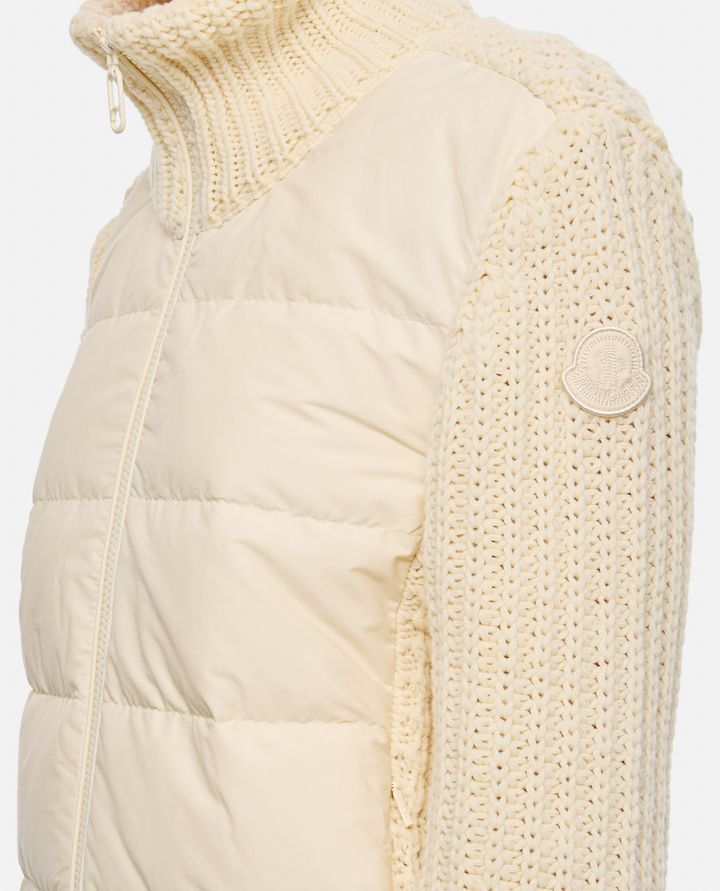 Moncler GIACCA CON MANICHE IN MAGLIA Italia