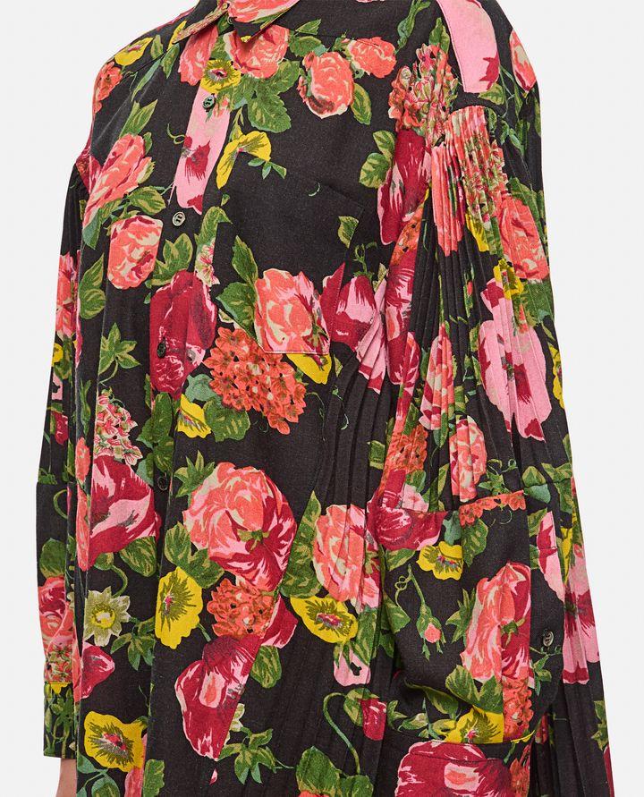 Junya Watanabe FLOWER PATTERN PRINTED SHIRT DRESS Offerta Pasqua