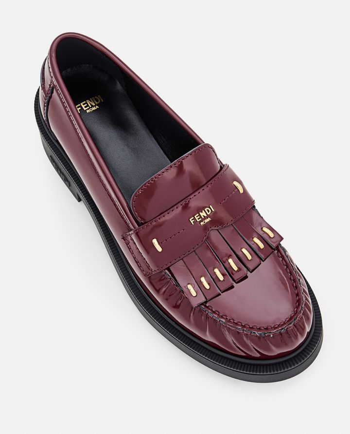 Fendi MOCASSINI IN PELLE Super sconto