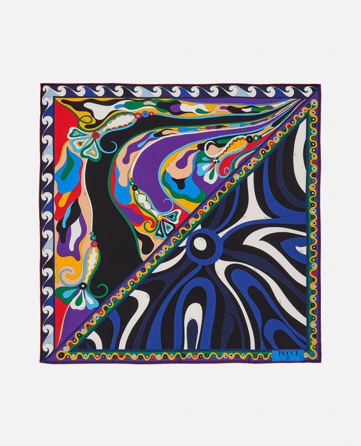 Emilio Pucci 90X90 FOULARD IN TWILL DI SETA In vendita