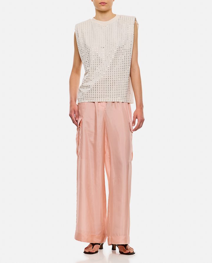 Golden Goose T-SHIRT CON CRISTALLI CON SPALLE IMBOTTITE Fino Al -60%