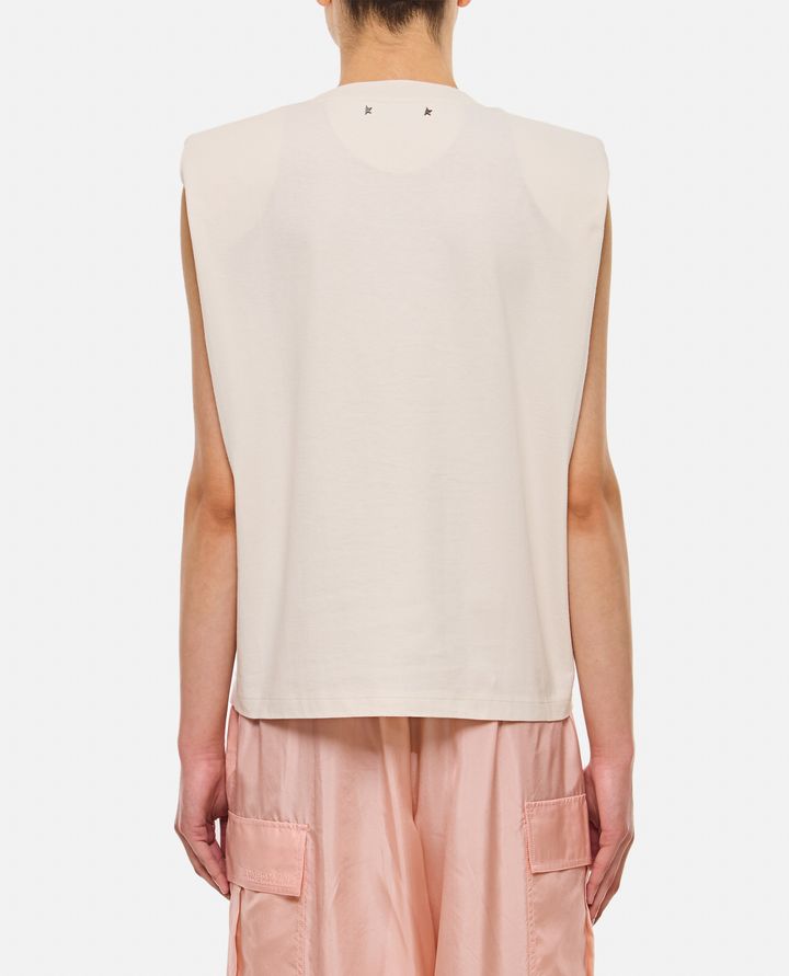 Golden Goose T-SHIRT CON CRISTALLI CON SPALLE IMBOTTITE Fino Al -60%