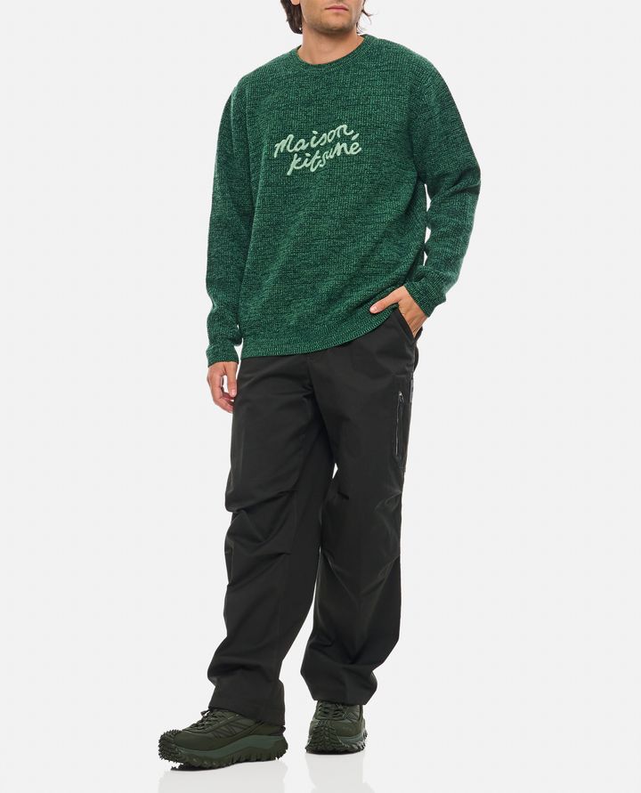 Maison Kitsuné MAGLIONE GIROCOLLO CON LOGO Spedizione gratuita