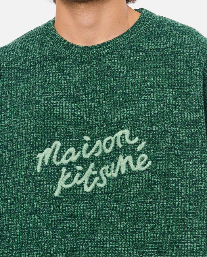 Maison Kitsuné MAGLIONE GIROCOLLO CON LOGO Spedizione gratuita