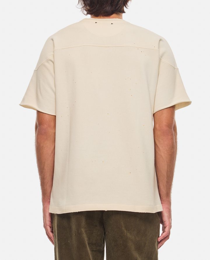 Golden Goose T-SHIRT IN COTONE STAMPA FOOTBALL Offerta speciale