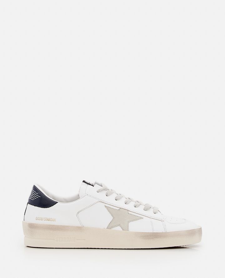 Golden Goose SUPERSTAR LEATHER SNEAKERS BIANCHE E NERE DA UOMO