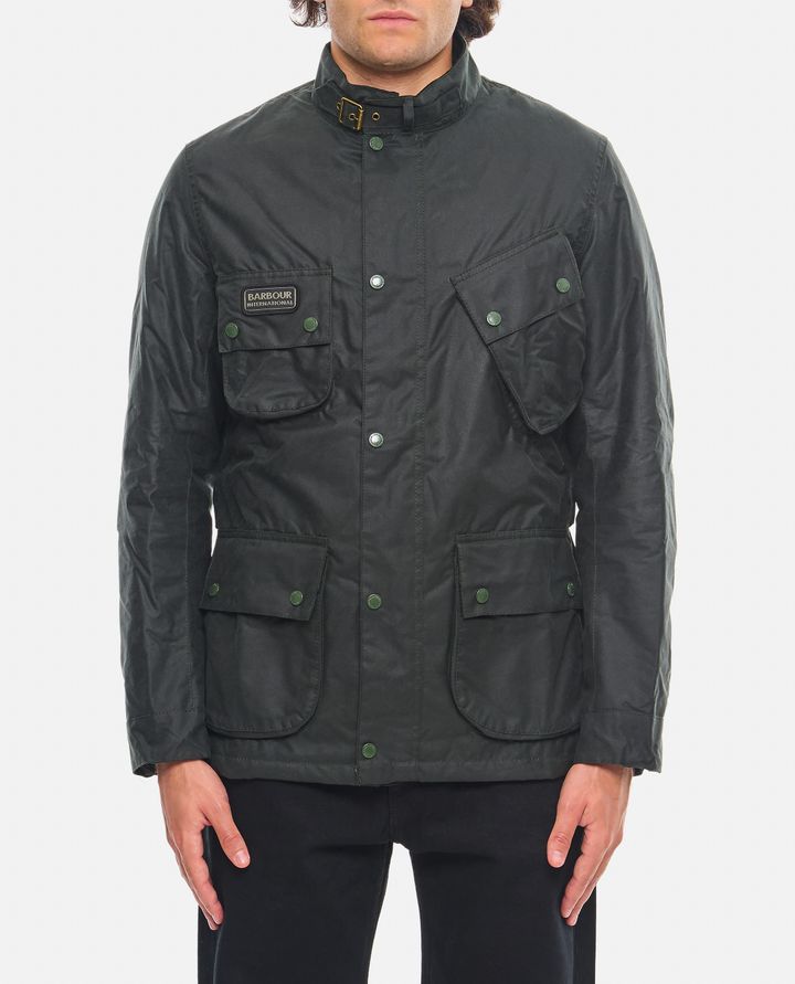 Barbour International GIACCA CERATA CON TASCHE