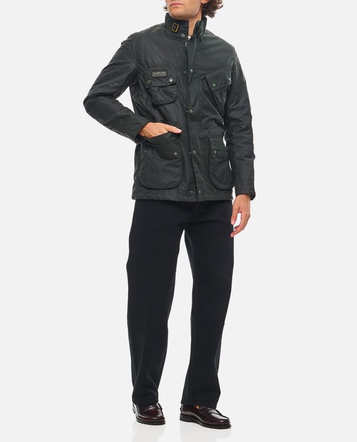 Barbour International GIACCA CERATA CON TASCHE Fino Al -60%