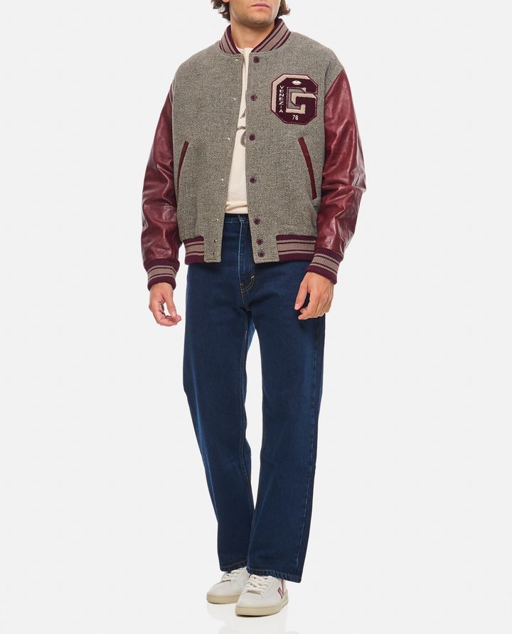 Golden Goose BOMBER VARSITY CON MANICHE IN PELLE Prezzo Ridotto
