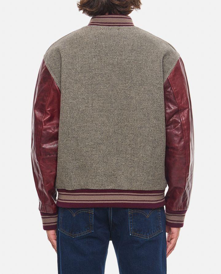 Golden Goose BOMBER VARSITY CON MANICHE IN PELLE Prezzo Ridotto