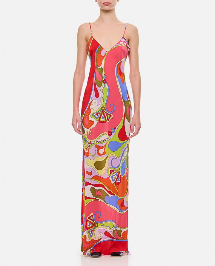 Emilio Pucci ABITO LUNGO IN CREPE DE CHINE Prezzo di fabbrica