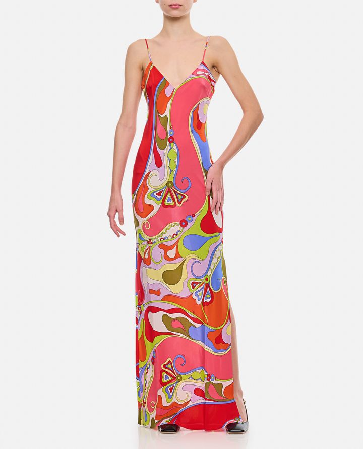 Emilio Pucci ABITO LUNGO IN CREPE DE CHINE Prezzo di fabbrica