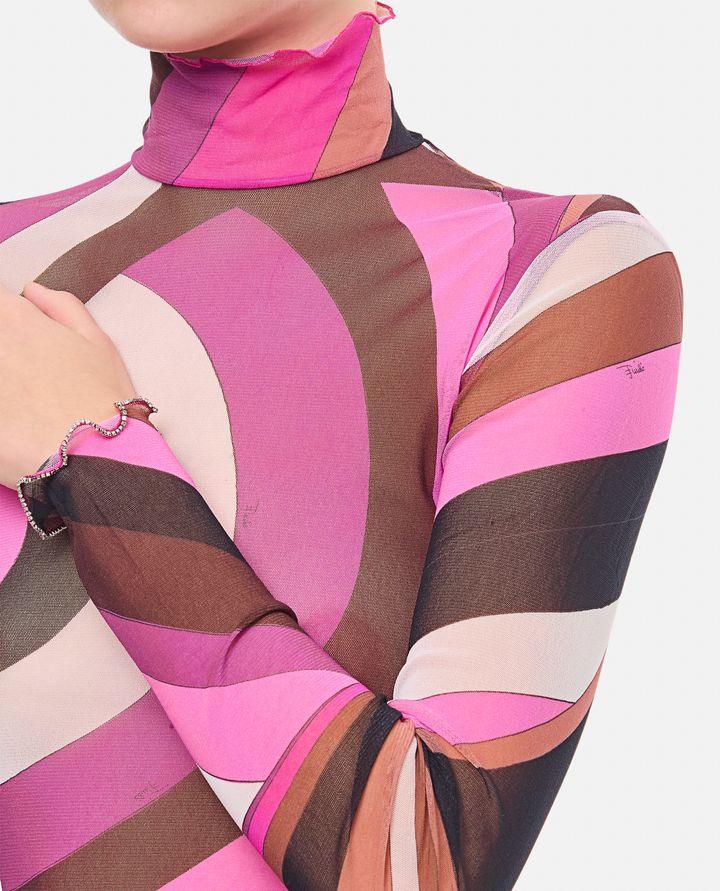 Emilio Pucci T-SHIRT MANICA LUNGA IN TULLE Vendite stagionali