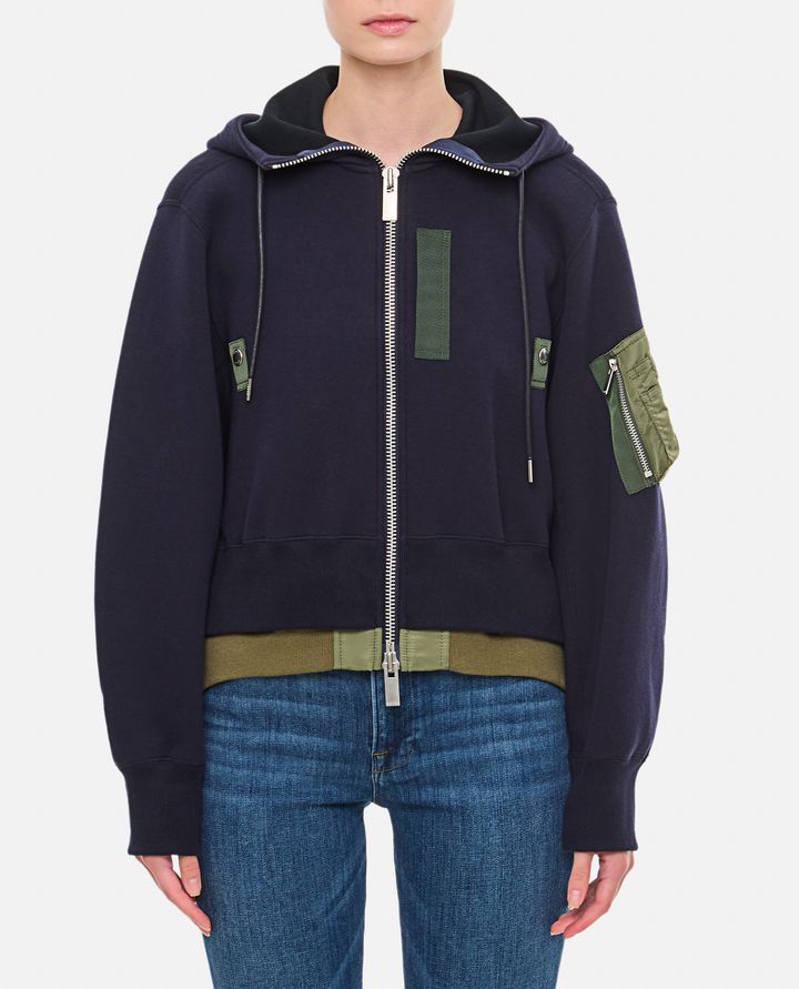 Sacai FELPA A STRATI CON CAPPUCCIO Offerta San Valentino