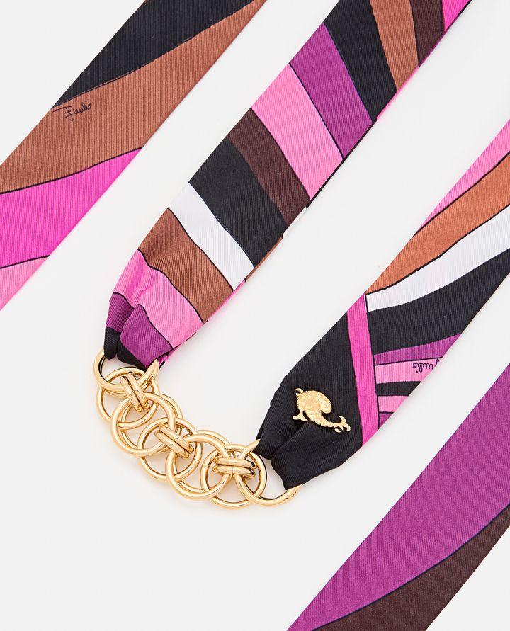 Emilio Pucci BRACCIALETTO IN SETA CON CATENA Offerte giornaliere