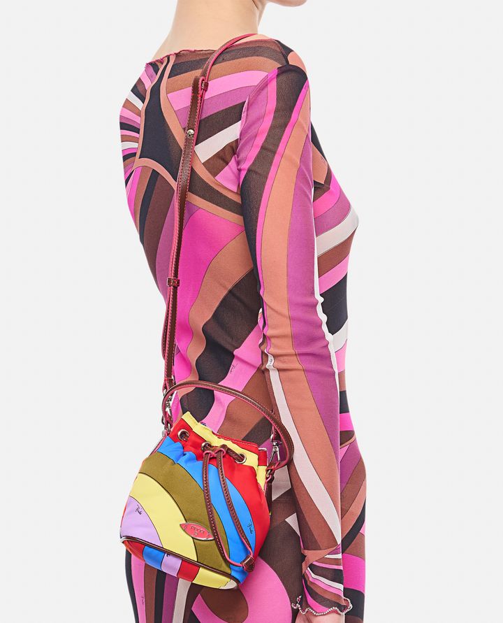 Emilio Pucci BORSA A SECCHIELLO IN NYLON PICCOLA Prezzo basso