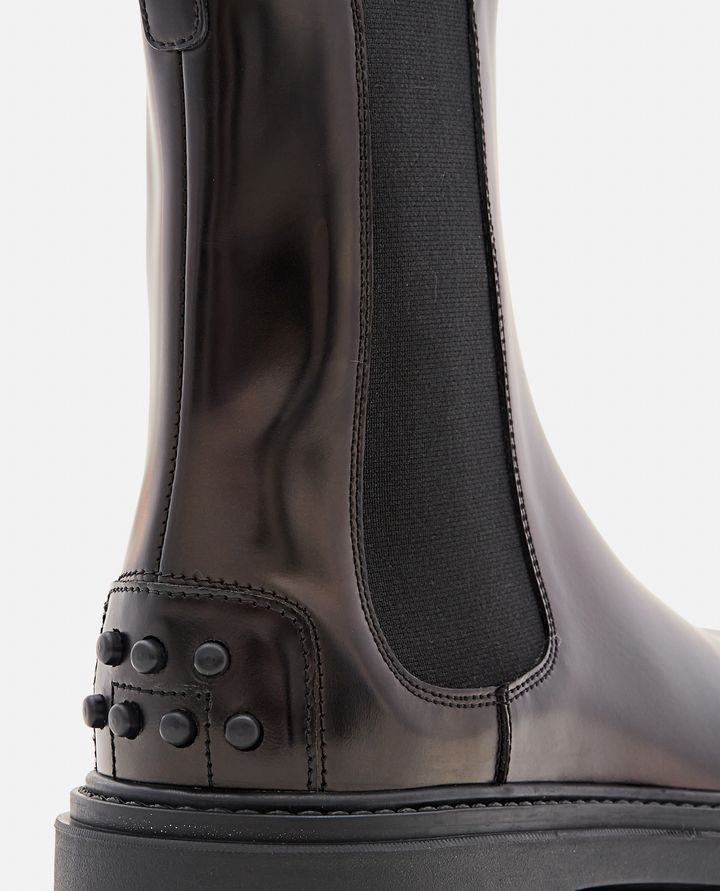 Tod's STIVALI CHELSEA IN VERNICE Enormi sconti
