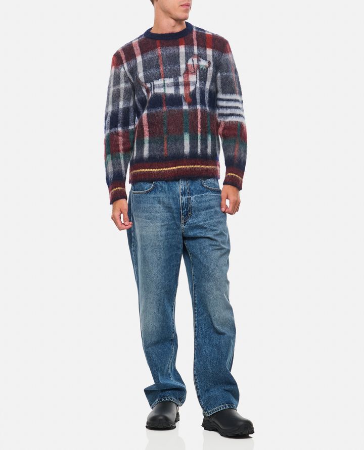 Thom Browne HECTOR TARTAN PULLOVER Qualità