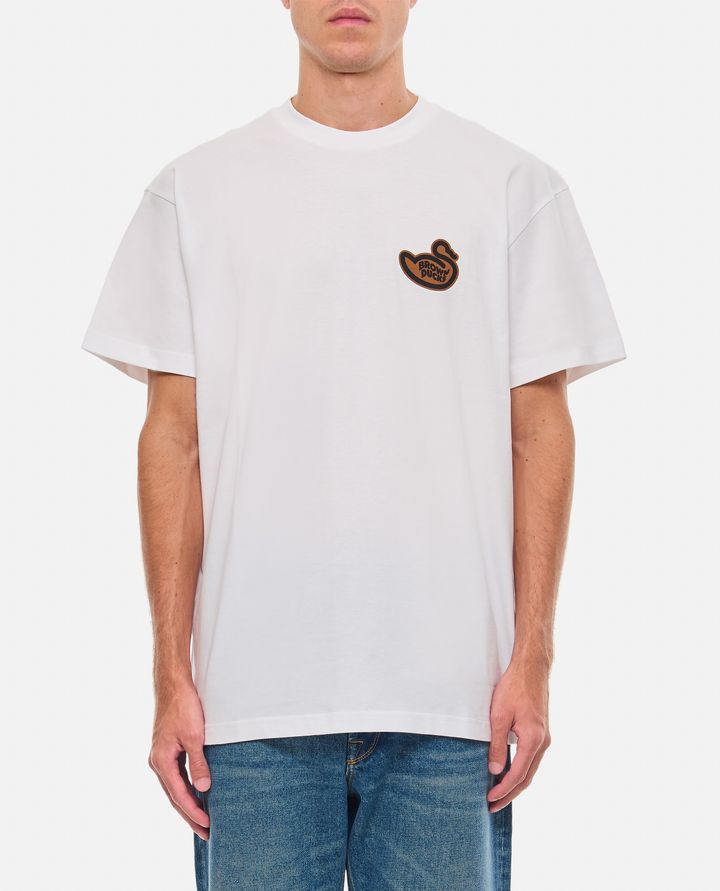 Carhartt WIP T-SHIRT IN COTONE BROWN DUCKS Spedizione Gratuita