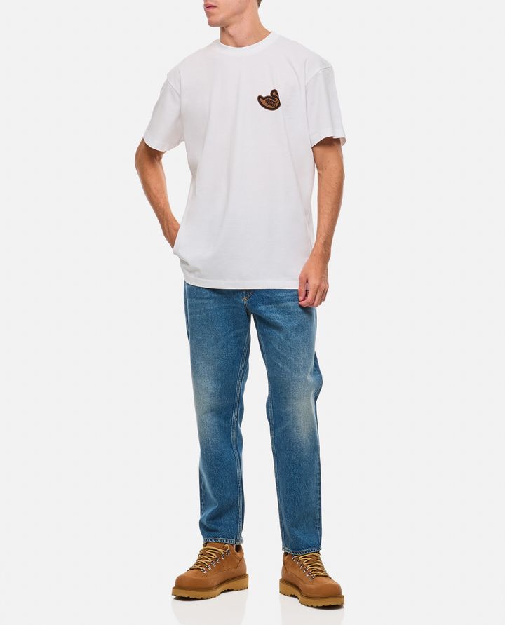 Carhartt WIP T-SHIRT IN COTONE BROWN DUCKS Spedizione Gratuita