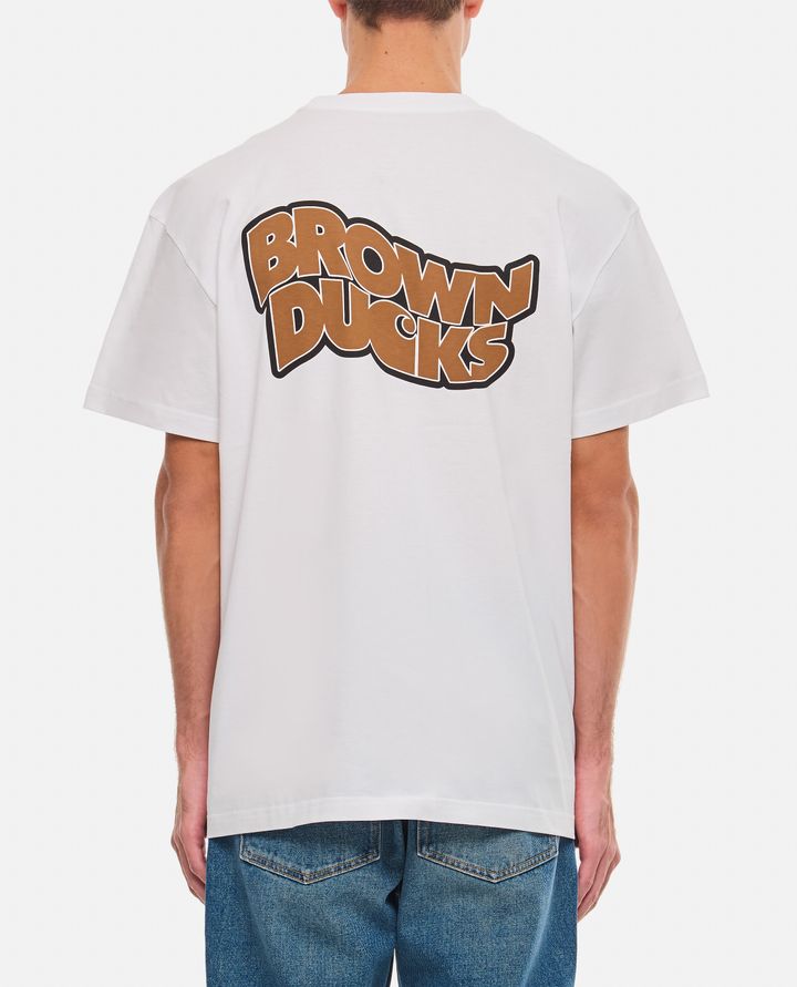 Carhartt WIP T-SHIRT IN COTONE BROWN DUCKS Spedizione Gratuita