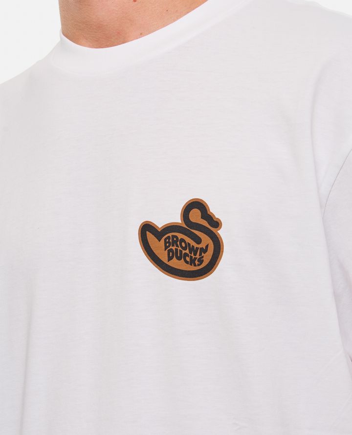 Carhartt WIP T-SHIRT IN COTONE BROWN DUCKS Spedizione Gratuita