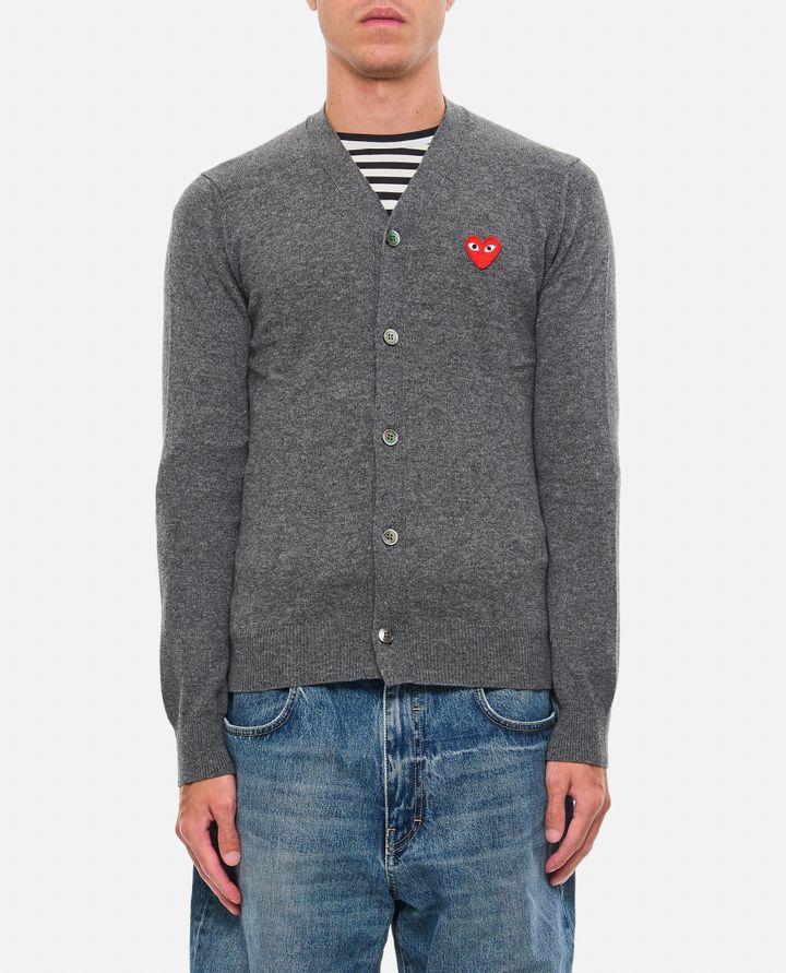 Comme Des Garçons Play CARDIGAN CON LOGO