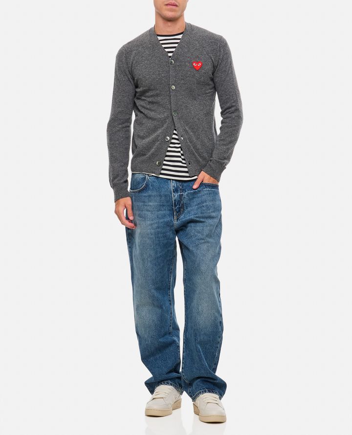 Comme Des Garçons Play CARDIGAN CON LOGO Fino Al -60%