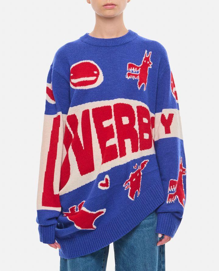Charles Jeffrey Loverboy MAGLIONE TOPSY TURVY CON LOGO LOVERBOY Negozio