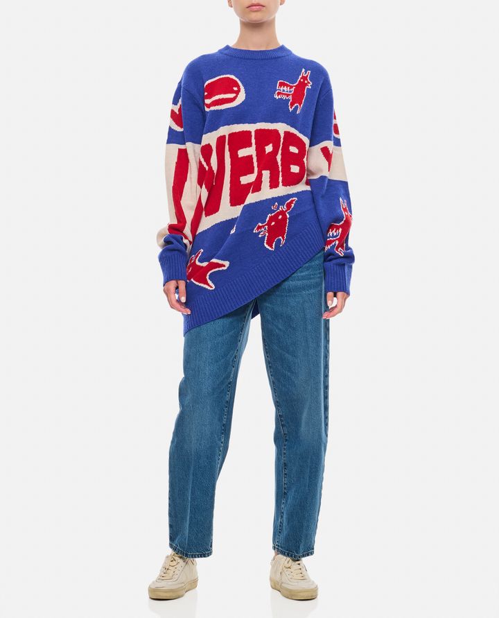 Charles Jeffrey Loverboy MAGLIONE TOPSY TURVY CON LOGO LOVERBOY Negozio
