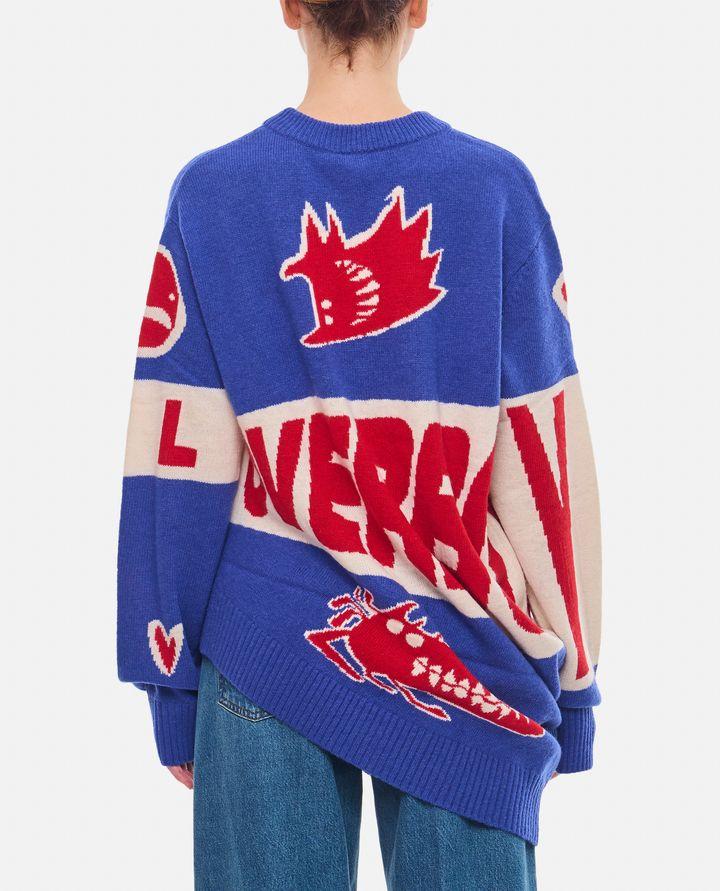 Charles Jeffrey Loverboy MAGLIONE TOPSY TURVY CON LOGO LOVERBOY Negozio